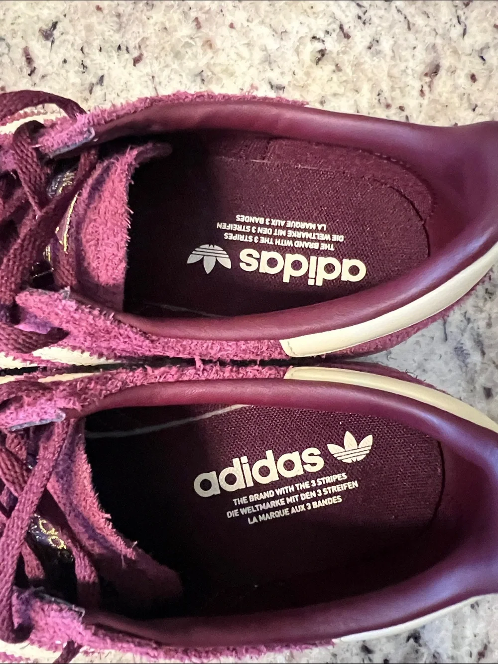 Adidas Handball Spezial Maroon and Cream 9